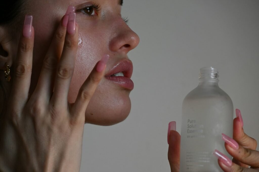 Two step skincare cleansing routine with oil cleanser and face wash